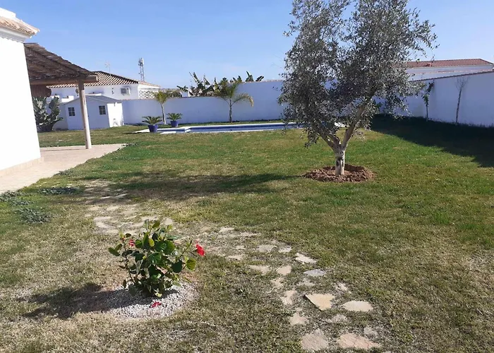Las Casitas De La Barrosa Con Jardin Y Piscina