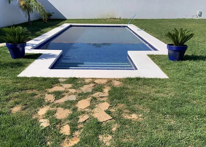 Las Casitas De La Barrosa Con Jardin Y Piscina